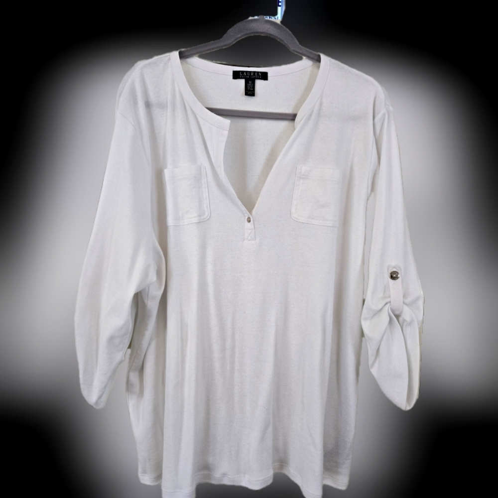 Ralph Lauren Off White Top